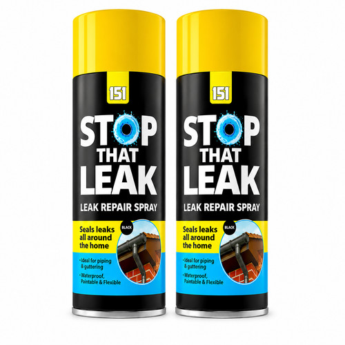 Black leak repair spray - black,