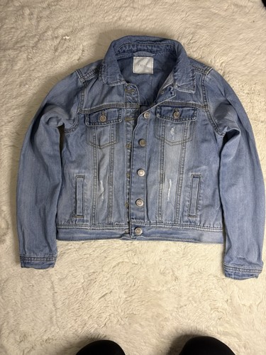 Girls denim jacket age 10yrs - girls,