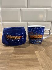 VINTAGE - WHAM RASPBERRY FLAVOUR CHEW BAR CERAMIC MUG with Wool Jumper Cosy