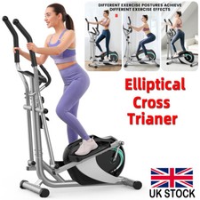 Elliptical Cross Trainer Home Magnetic Machine 8 Level Adjustable Resistance UK