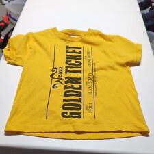 Kids Clothes 3-4 golden ticket willy wonka t shirt