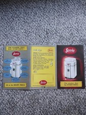 Servis Vintage Washing Machine Old advertising open out leaflet