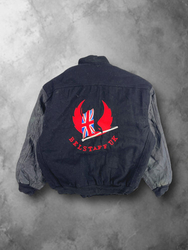 Black vintage belstaff bomber - black,