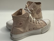 Converse Chuck Taylor All Star Eva Lift Platform Hi Trainers Pink UK Size 5