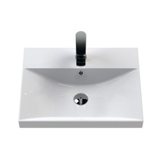 Nuie 500mm Thin Edged Wash Basin 1 Tap Hole Ceramic Bathroom Furniture Sink