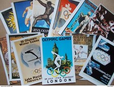 Olympic Games; modern postcards x12 - historic sports advertising, design art