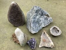 Bundle Of Natural Crystals Quartz amethyst cathedral 