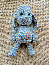 Butler & Wilson Large Articulated Crystal Dog Pendant