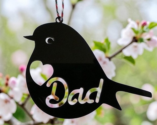 Dad black acrylic - dad,