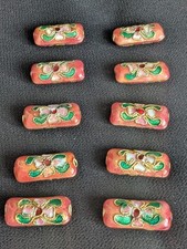 10 x Cloisonne Pillow Beads