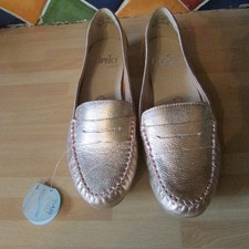 Caprice on Air gold leather ladies loafer style shoes new with tags size 3
