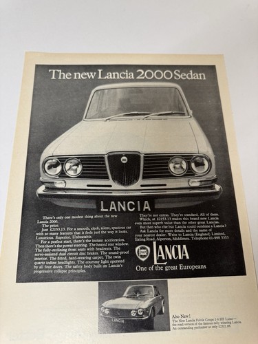 Original vintage lancia 2000 - original,