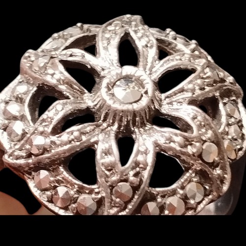 Antique silver marcasite - antique,