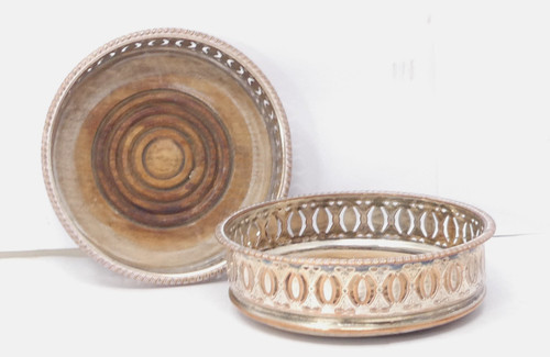 Pair bottle decanter coasters - pair,
