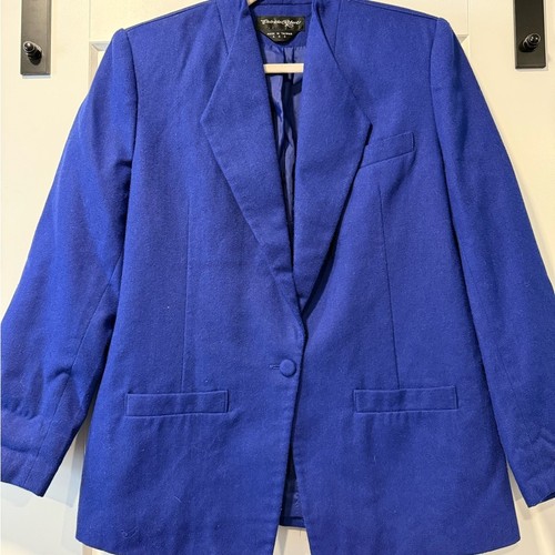 Vintage royal blue - blue, blazer
