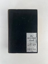 The Record Book David Hall Music Lovers Guide To The World Of Phonograph 1946 HC