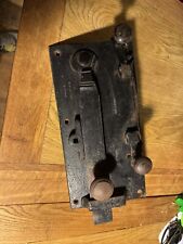 Antique Skeleton Lock with Sliding Latch, Keep 12” X 6” Made In Peterhead