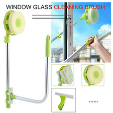 U-TYPE LONG WINDOW GLASS CLEANER TELESCOPIC ELEVATED EXTENDING SQUEEGEE BRUSH