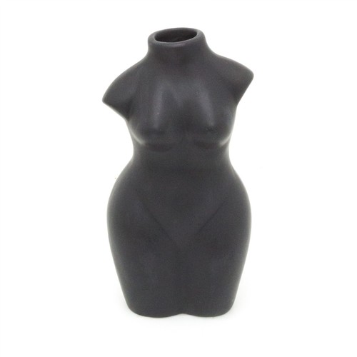 20cm ceramic female body vase - ceramic,