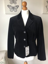 Zara Black Velvet Jacket Size