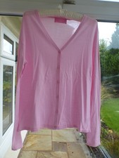 Charles Tyrwhitt Baby Pink Cotton Cardigan Size M