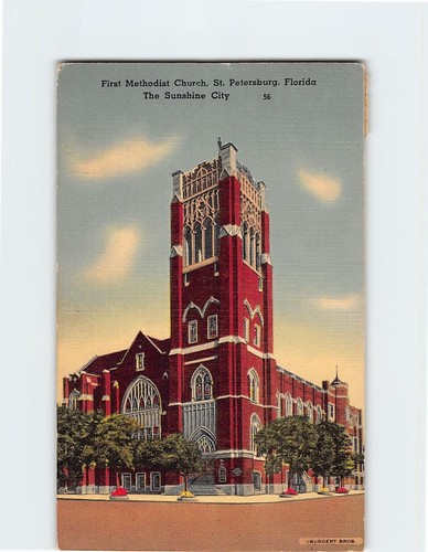 Postcard first methodist - first,