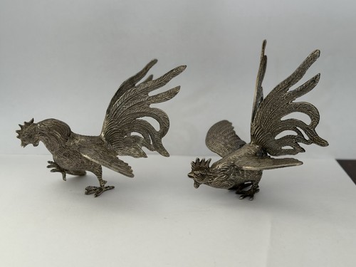 Pair fighting cocks - fighting,
