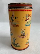 Vtg 1940s Mitchham England Children's Pascall Assortment Tin nursery rhymes