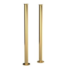 Nuie Bath Standpipes Freestanding Traditional Bath Taps Legs Brushed Brass