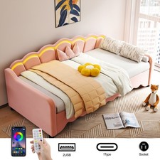 Velvet Sofabed 3ft Single Sofa