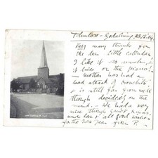 GODALMING Church, Early Undivided Back Postcard Postmark Godalming 1904