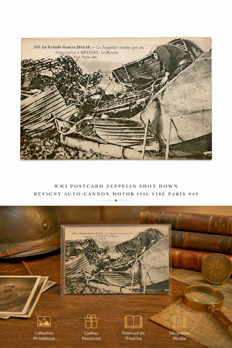 Wwi zeppelin shot down - zeppelin, revigny