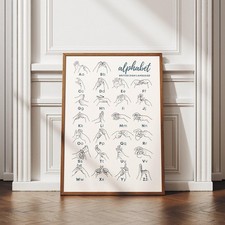 Bsl alphabet poster