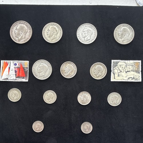 Silver mixed british coins - silver,