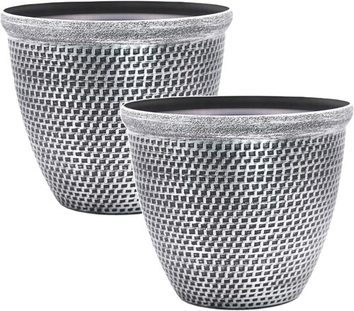 2pc silver round - 2pc,