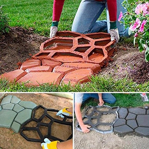 Irregular path walkway paving - irregular,