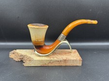 Estate Pipe: Meerschaum Calabash Silver Collar - 1933. In Original Case