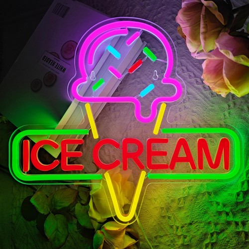 Ice cream neon led sign - neon,