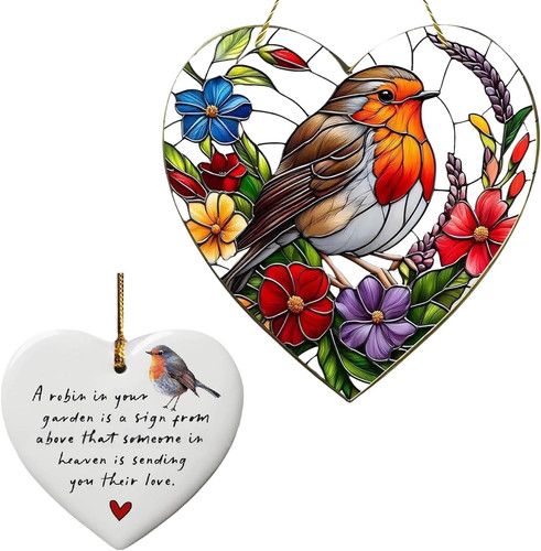 Pcs robin garden - 2, ornaments