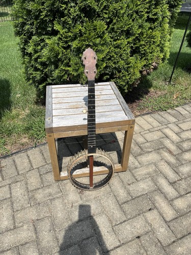 Vintage antique string banjo - 5,