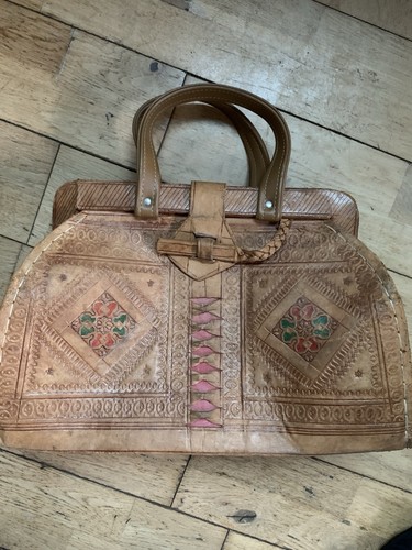 Vintage tooled leather - vintage,