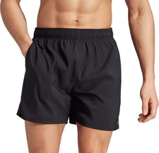 adidas Solid CLX Mens Swim Shorts Black Swimming Adjustable Elasticated Pockets