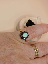 9 carat gold Opal and blue