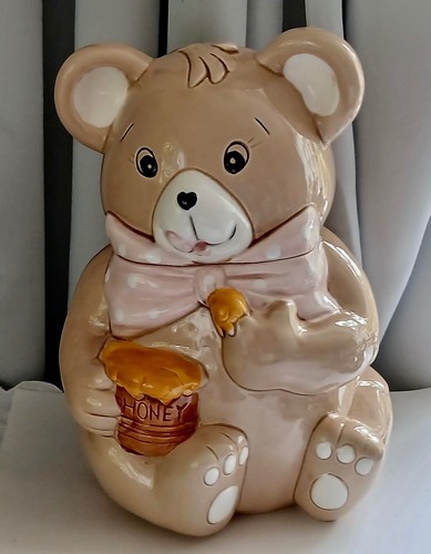 Vintage ceramic teddy - vintage,