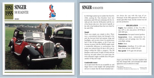 Singer roadster 1951 55 - -, 1951-55