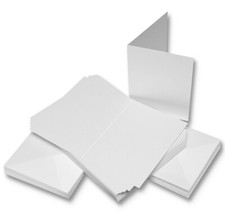 50 x A7 White Mini Blank Cards