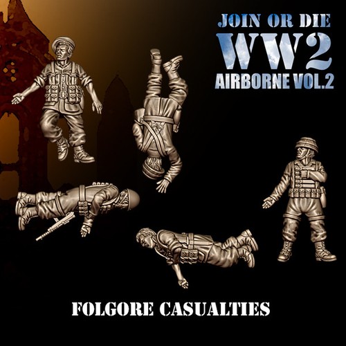 28mm ww2 folgore casualties - 28mm,