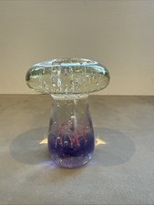 Art glass mushroom toadstool - art,