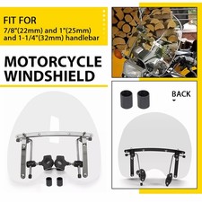7/8'' 1" Motorcycle Windshield