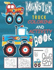 Monster truck coloring and